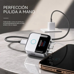 🔋 Cargador USB-C Inteligente de 140 W con Pantalla LED – ¡Carga Rápida y Control Inteligente!