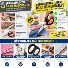 ✂️【Compra 1 y llévate 1 gratis】 🧵 Corta varias capas sin fatiga en las manos: tijeras de zig-zag de acero inoxidable de alta calidad. Diseño ergonómico con empuñadura suave. Envío gratuito al Reino Unido.