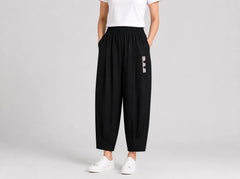 🔥【45% OFF】🔥【M–4XL】 👖 Lagane i prozračne ljetne pamučno-lanene hlače – moderne ležerne hlače do gležnja