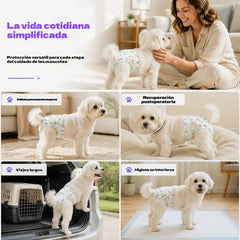 🐶💧 Pañales desechables para mascotas: súper absorbentes, transpirables y cómodos, mantienen a tu perro o gato seco y feliz 🐱✨
