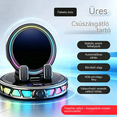 📱 RGB autós tartó automatikus rögzítéssel és 15 W-os vezeték nélküli töltéssel
