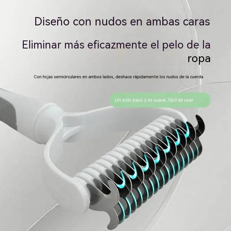 🐶【🔥2 piezas 24 euros】🧹 Cepillo autolimpiante de doble cara para mascotas: elimina el pelo muerto y reduce la caída del pelo en perros y gatos.