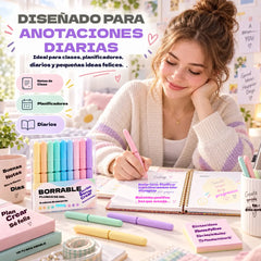 🖊️ ¡50% de descuento! Bolígrafos de tinta borrable: 9 colores vibrantes, escritura fluida, diseño retráctil. Incluye una caja de almacenamiento, ¡ideal para tomar notas y escribir en un diario! ✨🌈