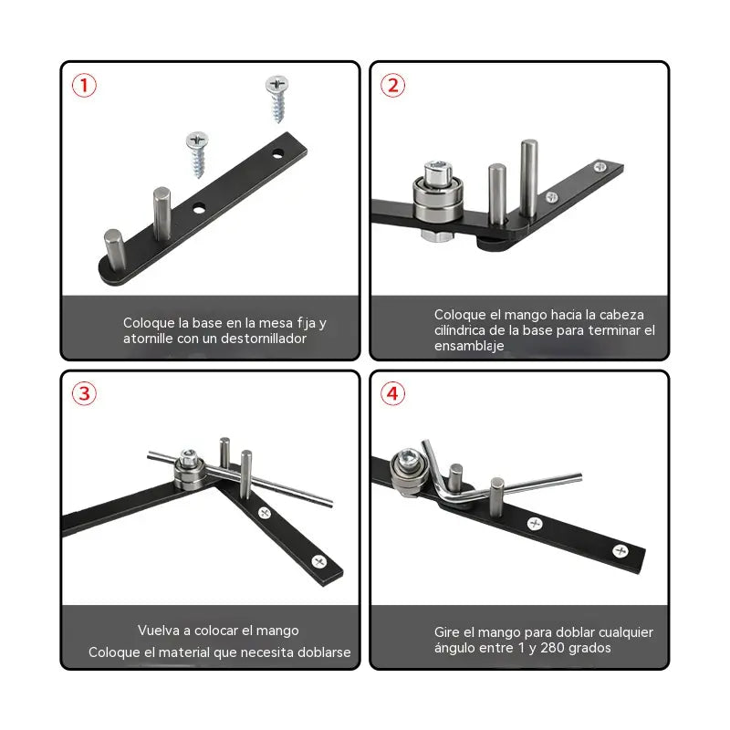 💪Dobladora manual multifuncional de alta resistencia para varillas de refuerzo y alambre, robusta y duradera.