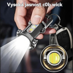 🔥🔥【Compra 1 y llévate 1 gratis】🔥Gran oferta🔥Linterna mini para llave súper brillante e impermeable con salida de 1200 lm