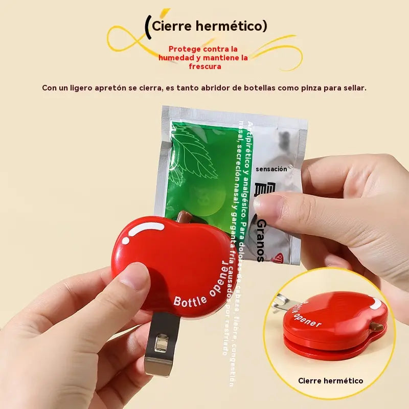 🍎2 piezas 22 euros🍾 Abrebotellas magnético multifuncional con forma de manzana