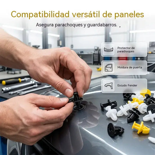 🚗 【 150 unidades】 Kit de Clips de Fijación para Coche｜Compatible con Múltiples Modelos 🔧