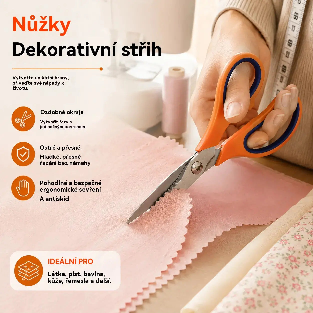 ✂️✂️ Profesionální nůžky na stříhání - ostré nůžky na stříhání látek