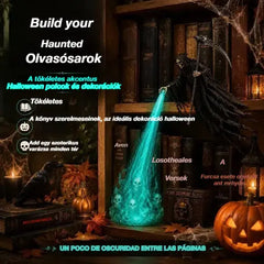 🎃🔥 3D angyalos dekoratív LED világítás | Fantázia megvilágított könyvespolc dekoráció