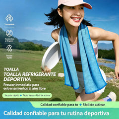 🎁 Compra 1 y llévate 1 gratis: 2 unidades por 26€ 🧊 Toalla refrescante instantánea con estuche de silicona de regalo – frío al instante, reutilizable y lista para cualquier aventura ✨