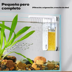 🐠 ¡Último día de oferta especial! 💧 Mini filtro multifuncional ideal para acuarios pequeños.