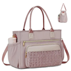 ✨Bolsa térmica para el almuerzo para mujer: elegante bolsa isotérmica a prueba de fugas con correa ajustable y bolsillos laterales.