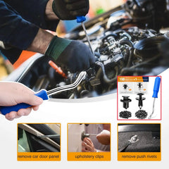 🧰🛠️【Juego de 150 piezas + alicates】Juego de hebillas de plástico para tornillos de expansión automotrices