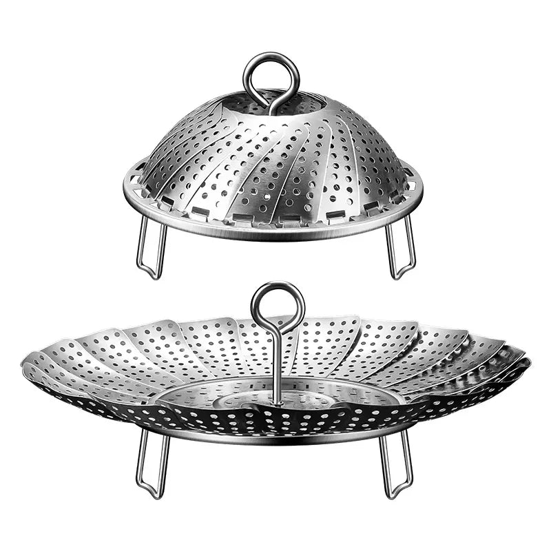 🥳50% DE DESCUENTO♨️🍲Vaporera extensible de acero inoxidable
