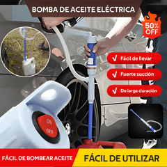 ⚡ Bomba Eléctrica Portátil para Extraer Aceite y Agua 🚗