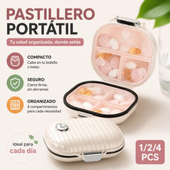 🔥【Compra 1 y llévate 1 gratis】🎁Caja de almacenamiento multifuncional a prueba de humedad de 7 rejillas, portátil, caja de medicamentos, caja de joyería