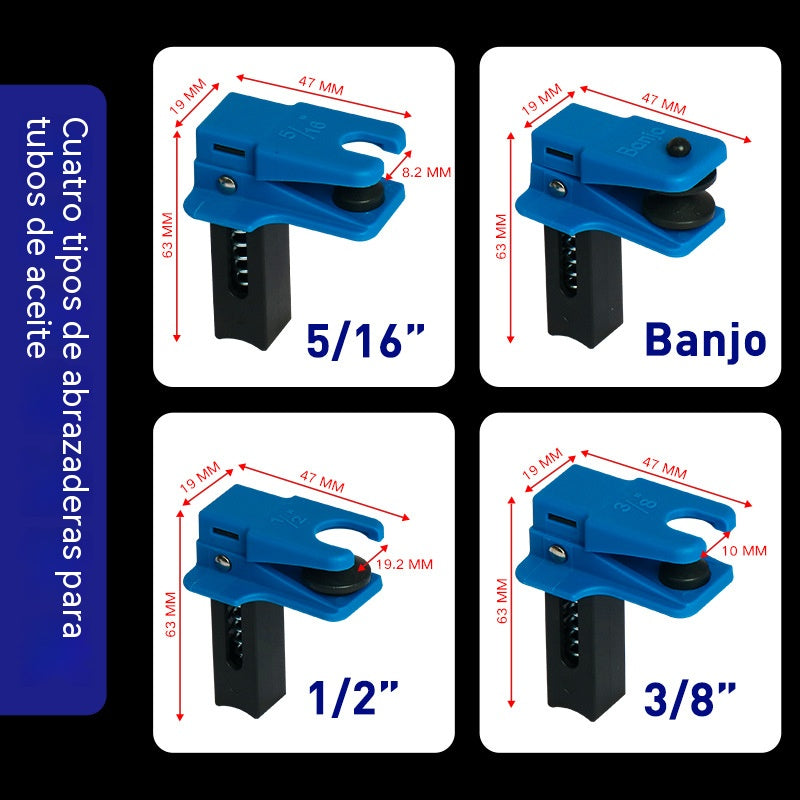 🚗Juego de 4 🔧 Clips Antifugas para Líneas de Freno｜Repara sin Derrames y Mantén tu Taller Limpio 🔧