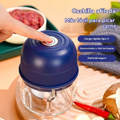 Picadora eléctrica de ajo, mini picadora portátil de verduras