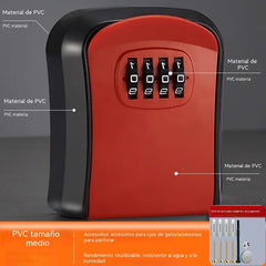 🔐 ¡50% de descuento por tiempo limitado! ⚡ Caja de llaves mural con cerradura de combinación reajustable: resistente a la corrosión, de gran capacidad, robusta y duradera ✨
