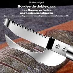 🔥🔥Compra 1 y llévate 1 gratis🐠Raspador multifuncional 3 en 1 para escamas de pescado