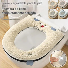 🔥🚽🔥50%OFF🔥🎁Fundas de asiento de inodoro cálidas para el invierno con forro polar