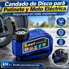 📢📢 ¡40% DE DESCUENTO! ⏰ Candado de freno de disco resistente al agua con sistema de alarma