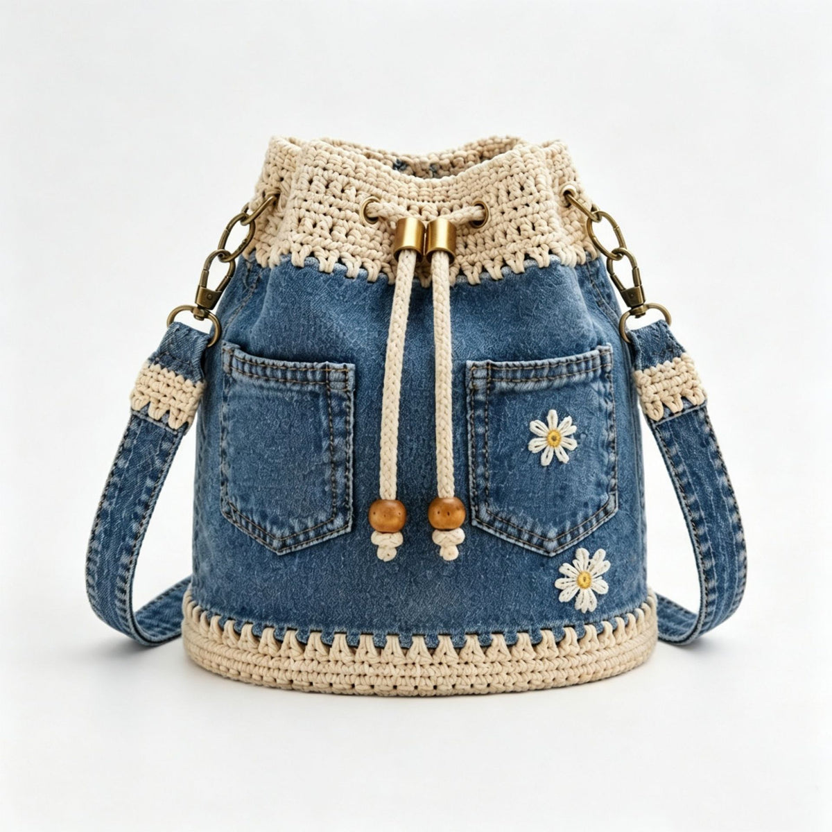 Bolso vaquero tejido de estilo bohemio para completar todos tus atuendos ✨