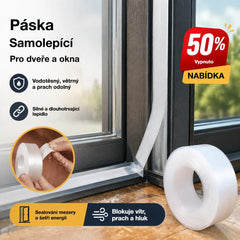 🚪 Těsnicí páska z PVC spodní strany dveří – prachotěsná a odolná proti průvanu
