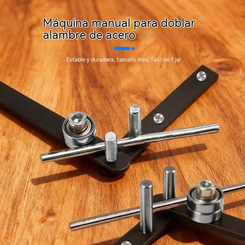 💪Dobladora manual multifuncional de alta resistencia para varillas de refuerzo y alambre, robusta y duradera.