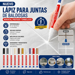 【4 unidades a 23 euros】Lápiz para lechada de baldosas de cerámica resistente al moho y al agua