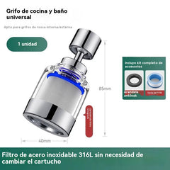 💦 Protector Antisalpicaduras para Grifo con Filtro y Giro 360° 🚰