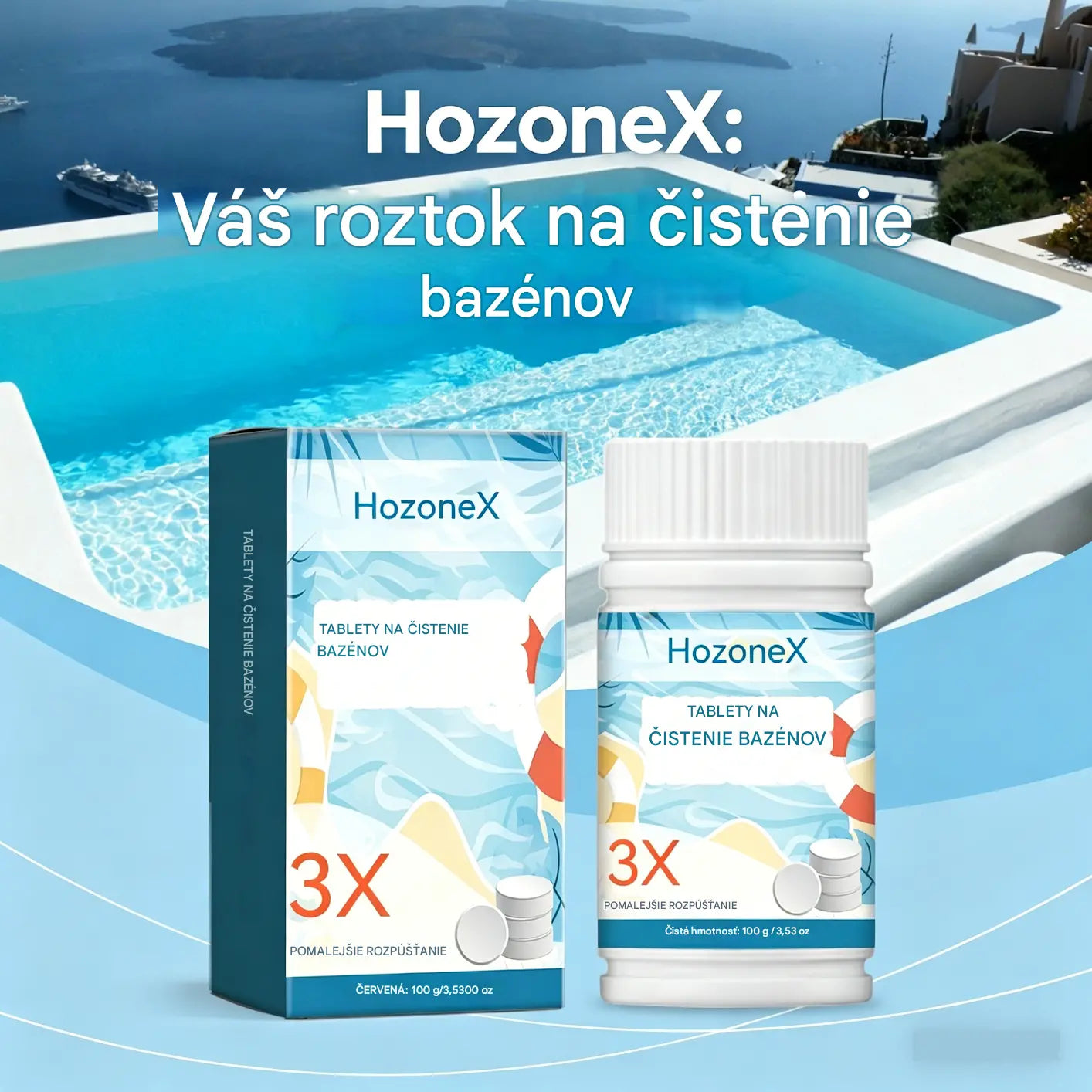 🔥【Kúpte 1 a získajte 1 zadarmo】🏊‍♀️💧Tablety na čistenie bazénov pre krištáľovo čistú vodu.