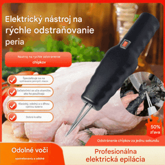 Prenosni električni pulilec perja za kokoši, race, gosi in perutnino (polnjenje prek USB-ja)