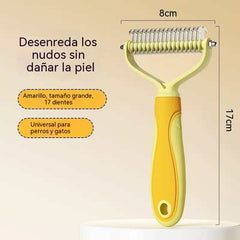 🐶【🔥2 piezas 24 euros】🧹 Cepillo autolimpiante de doble cara para mascotas: elimina el pelo muerto y reduce la caída del pelo en perros y gatos.