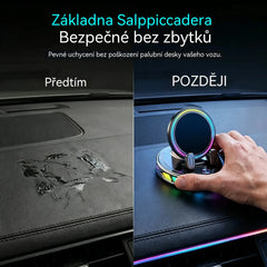 📱 Držák do auta RGB s automatickým uchycením a bezdrátovým nabíjením 15 W