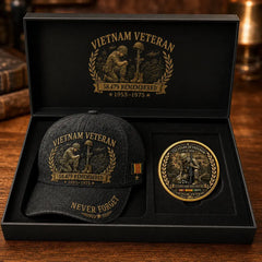 🧢🤠Gorra conmemorativa para veteranos de la guerra de Vietnam 🎁 Compra cualquier gorra y recibe una moneda conmemorativa de doble cara de regalo.
