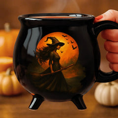 🧙‍♀️🎃Kreativní a jedinečný hrnek s drahokamy v podobě čarodějnického kotle