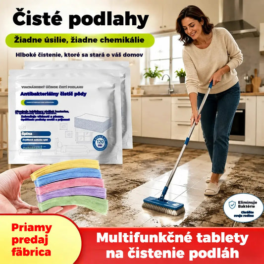🧹✨ 240 tablet na čistenie viacerých povrchov s antibakteriálnym a dezodoračným účinkom | Vhodné na drevené podlahy, laminátové podlahy, dlaždice a steny karavanov