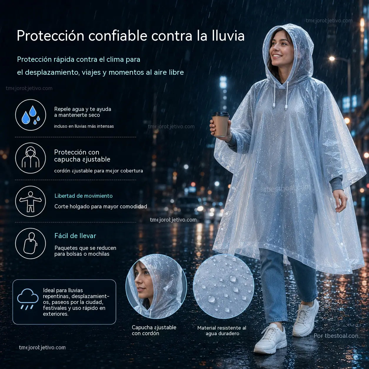 🌧️ Chubasquero Mini de Emergencia｜¡Llévalo Siempre Contigo! ☔2 bolas de lluvia+ 10 impermeables de repuesto✨