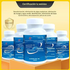 🐟Tabletas Efervescentes para Cuidado del Agua – Limpieza y Control de Algas 🐠150 cápsulas/frasco💧