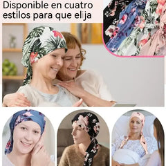 👒 ¡50% DE DESCUENTO POR TIEMPO LIMITADO! ✨ Turbante con estampado floral para mujer, preanudado – Suave, elástico y versátil 🌸