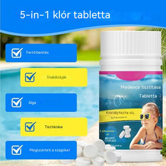 【Vásárolj 1-t, kapsz 1-t ingyen】Medencetisztító tabletták a tiszta, átlátszó vízért.