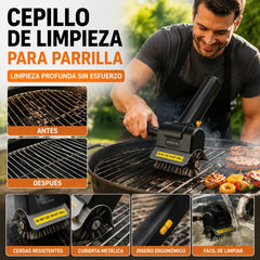 🔋🧹Cepillo eléctrico inalámbrico para limpieza de barbacoas – batería de litio, multifuncional y fácil de usar