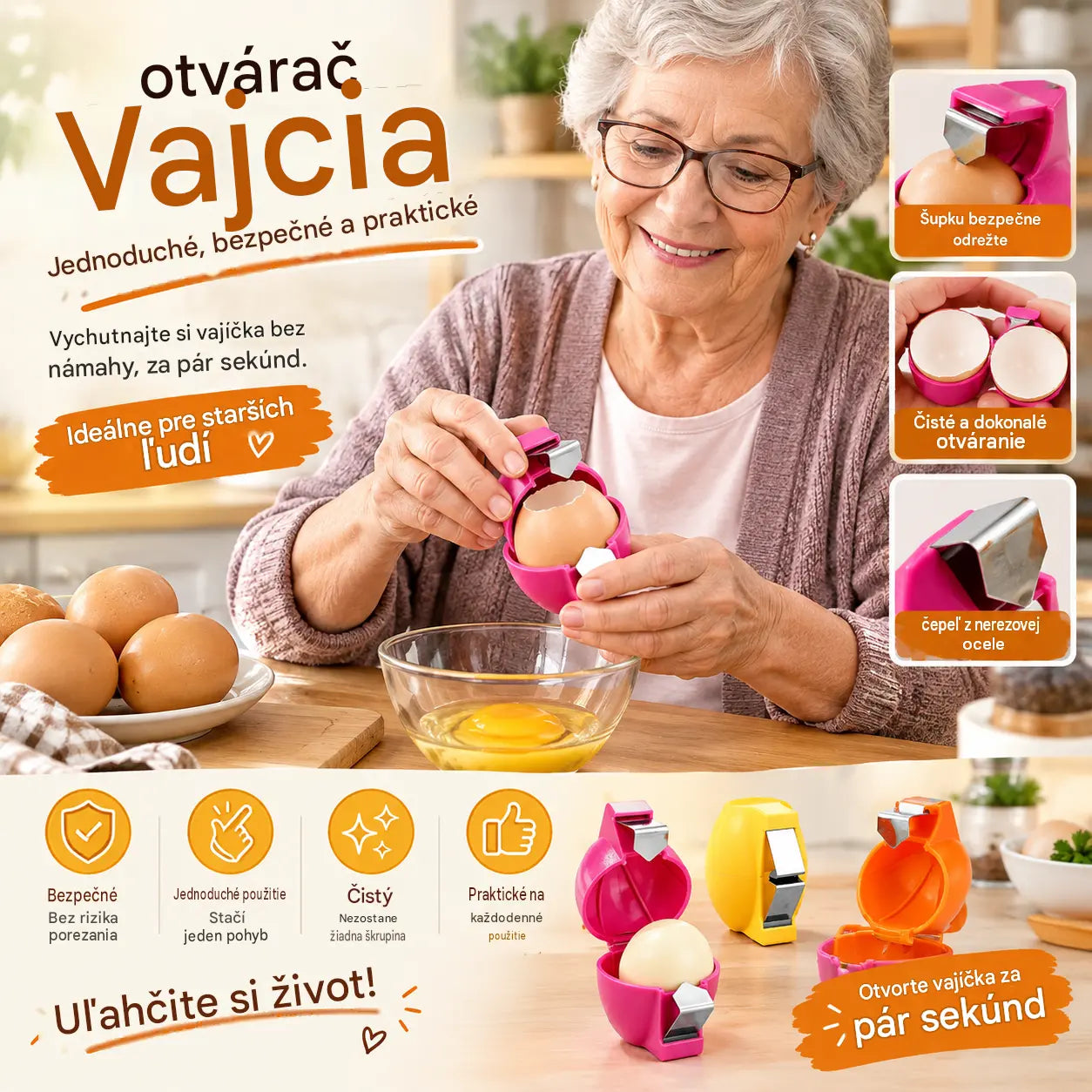 🔥50 % descuento🔥3 piezas🥚 Abrehuevos