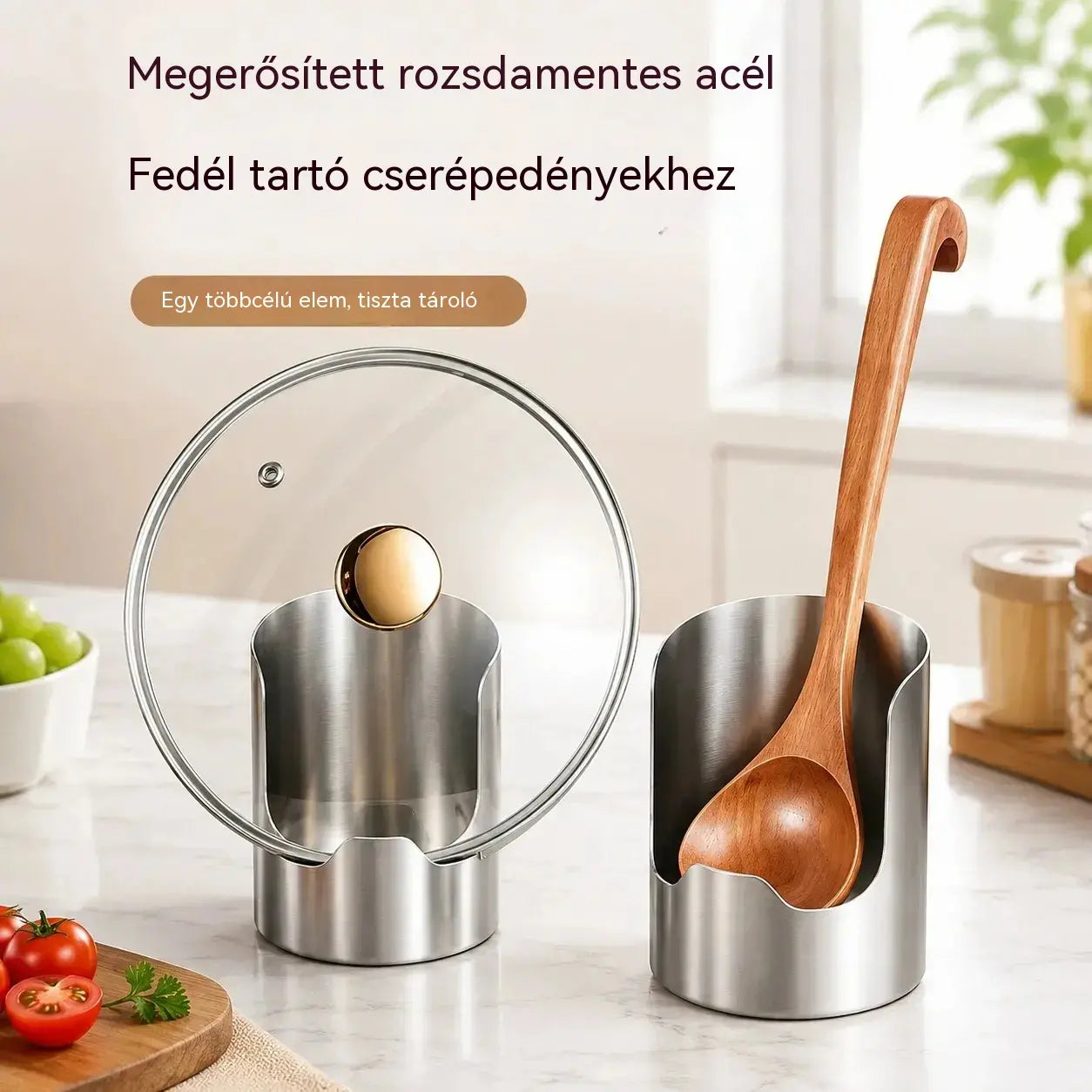 ⏰🔥 50% kedvezmény korlátozott ideig! 🥄 Multifunkcionális konyhai eszközrendszerező: tarts mindent rendszerezetten és könnyen elérhető helyen ✨🏠