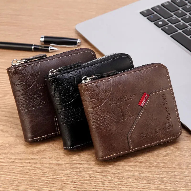 👝 ¡Cartera para Hombre con Cremallera: Elegante, Compacta y con Gran Capacidad!