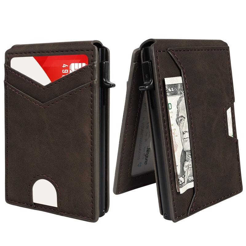 💳 Cartera Minimalista RFID con Sistema Pop-Up | Compacta, Segura y Elegante para Hombre ✨