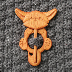 3 artículos 25 euro🎁Broche de madera con forma de animal para regalar
