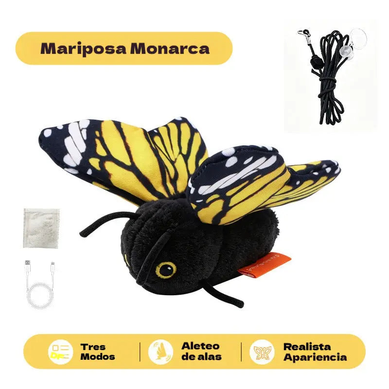 🐾🦋Juguete interactivo para gatos con mariposa sensora inteligente