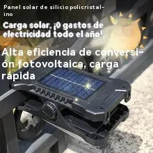 Lámpara solar de exterior con pinza para el hogar, aplique solar de pared impermeable, iluminación automática con sensor de movimiento.